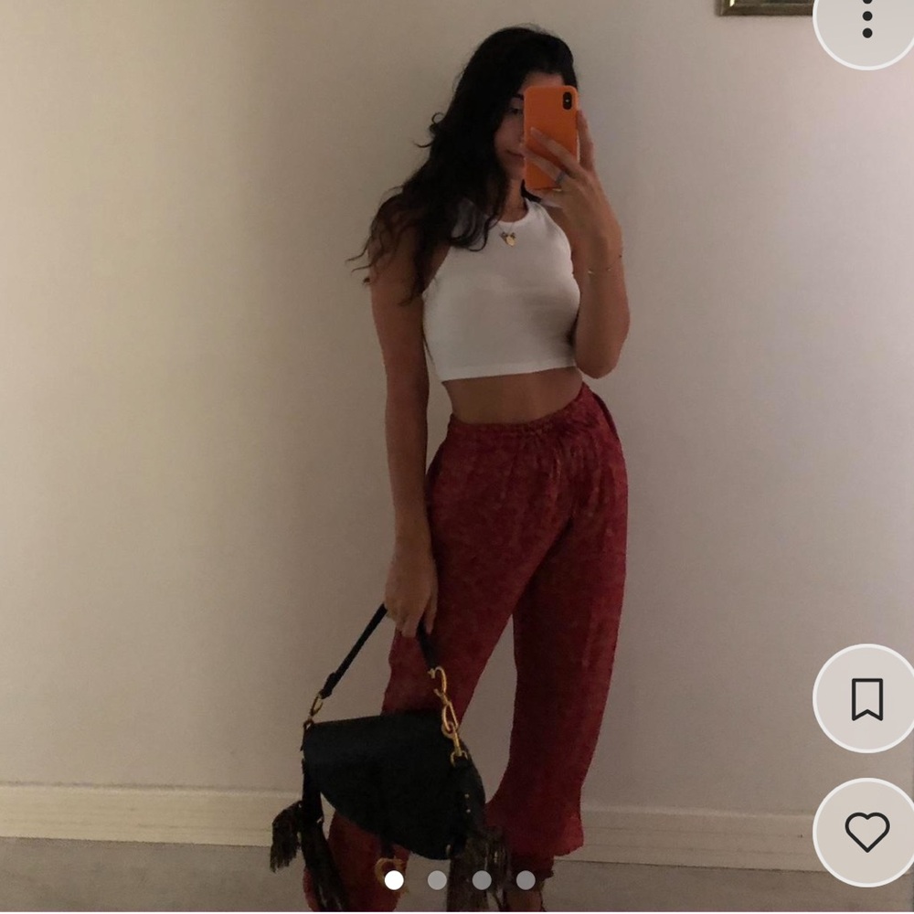 100% silk pants
